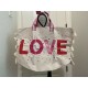 Victoria’s Secret LOVE Tassel Canvas Weekender Tote Bag